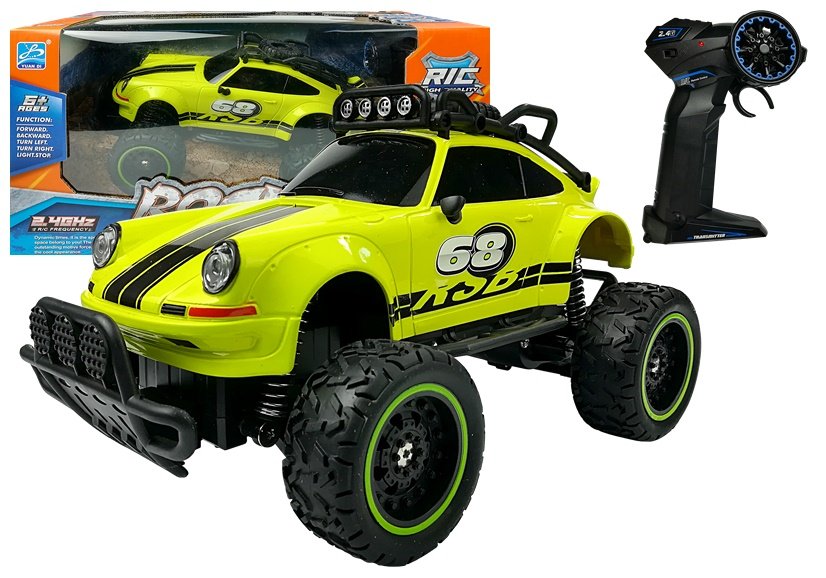 mamido Auto na diaľkové ovládanie Beetle 1:18 zelené