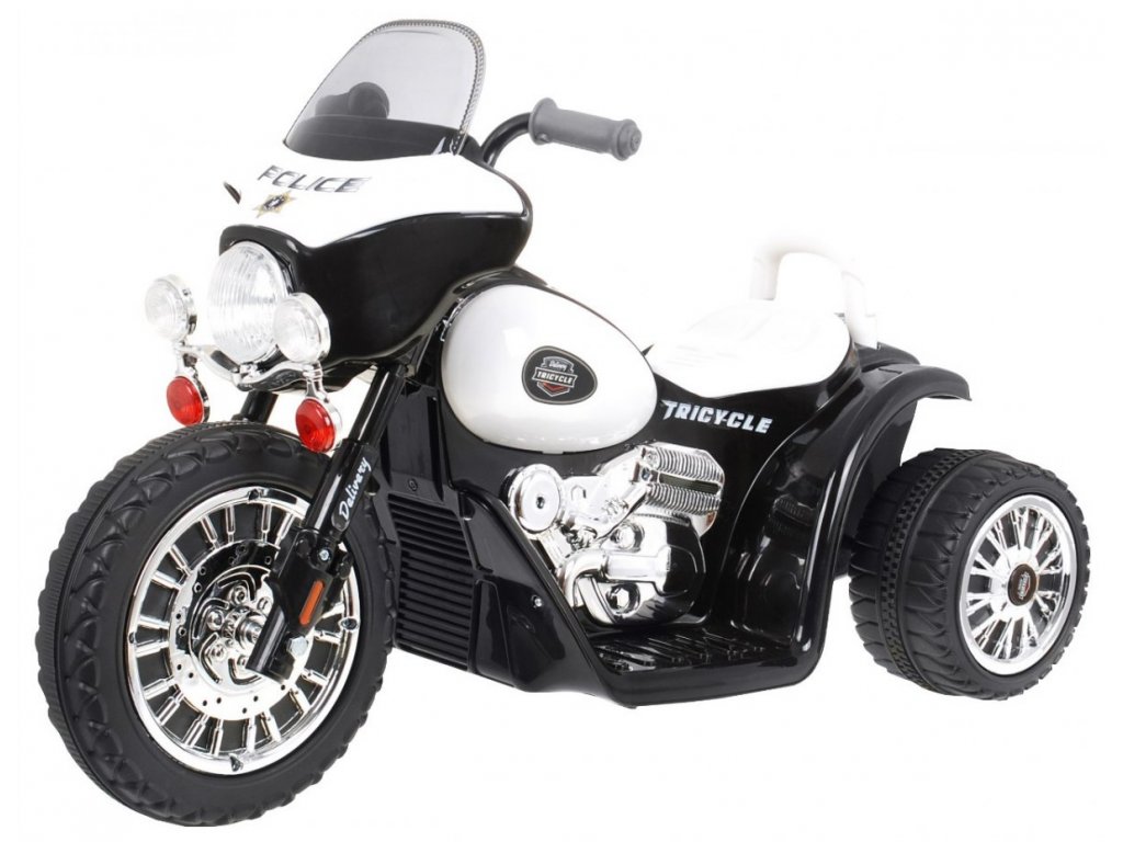 mamido Detská elektrická motorka JT568 čierna