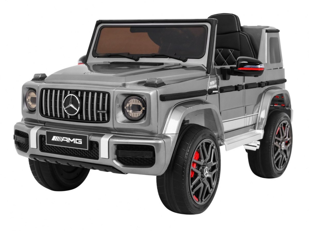 E-shop Elektrické autíčko Mercedes G63 AMG MAXI lakované strieborné