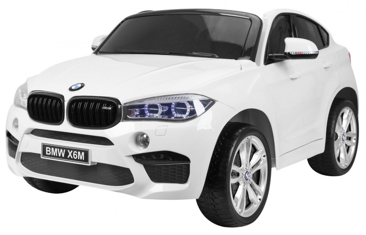 mamido Elektrické autíčko BMW X6 M dvojmiestne XXL biele