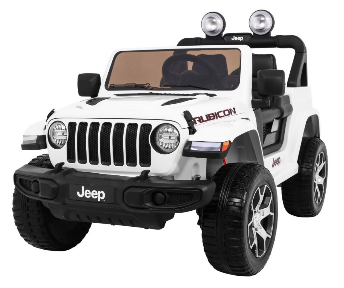 Elektrické autíčko Jeep Wrangler Rubicon 4x4 biele