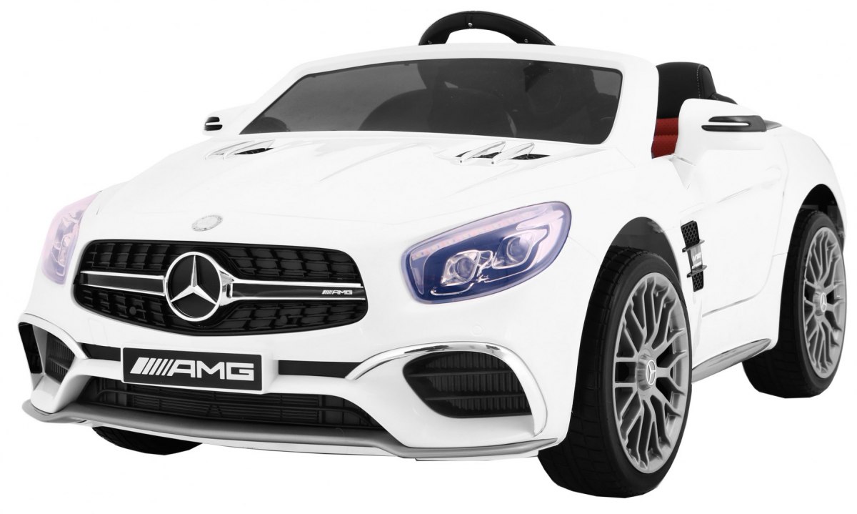 mamido Elektrické autíčko Mercedes Benz AMG SL65 biele