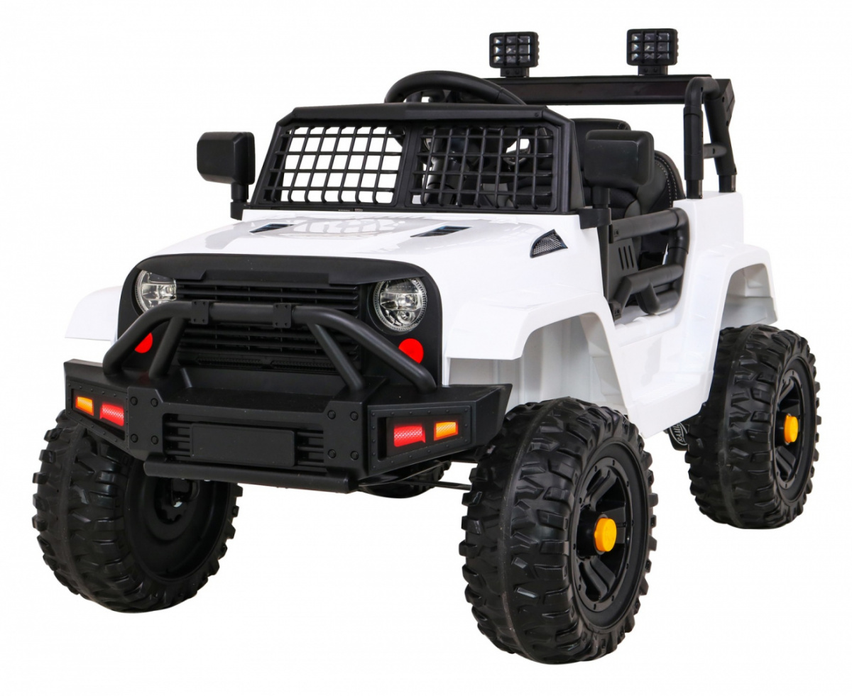 Elektrické autíčko jeep Dark Night biele