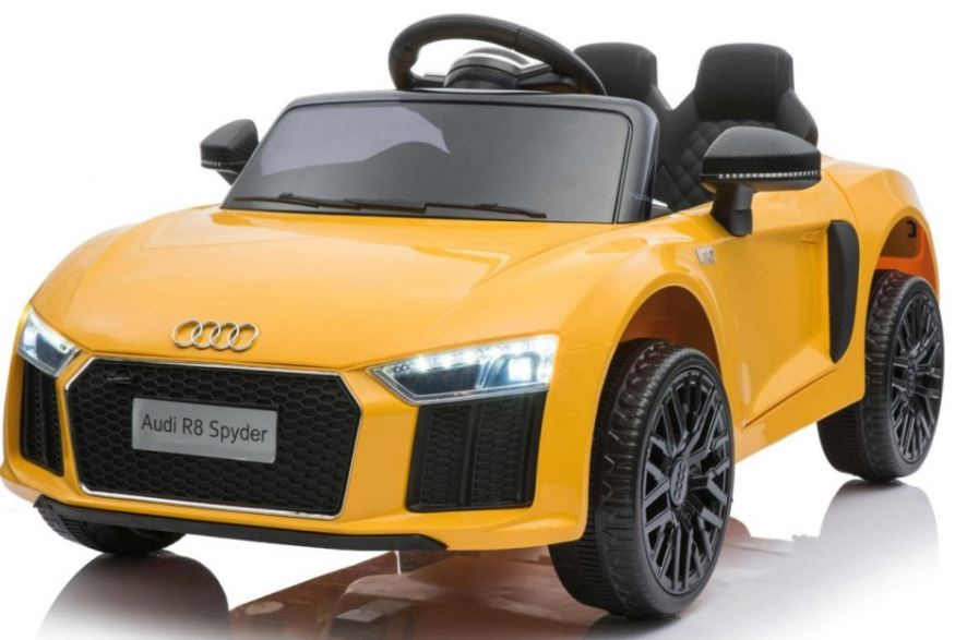 mamido Detské elektrické autíčko Audi R8 Spyder žlté