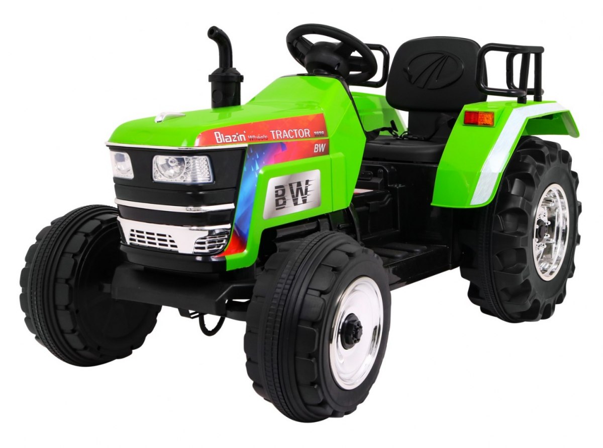 mamido Detský elektrický traktor Blazin zelený