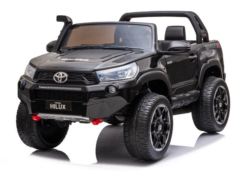 Detské elektrické autíčko Toyota Hilux 4x4 lakované čierne