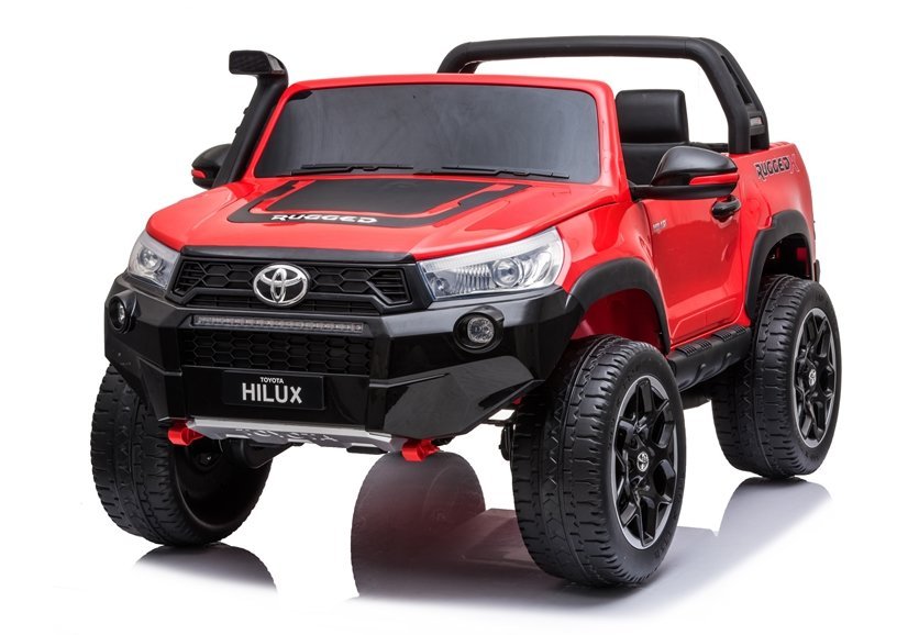 Detské elektrické autíčko Toyota Hilux 4x4 lakované červené