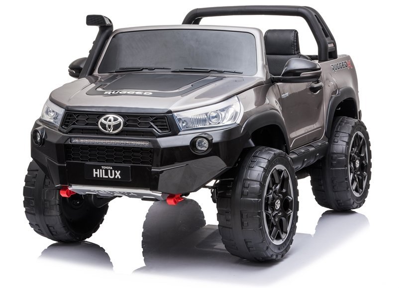 Detské elektrické autíčko Toyota Hilux 4x4 lakované šedé