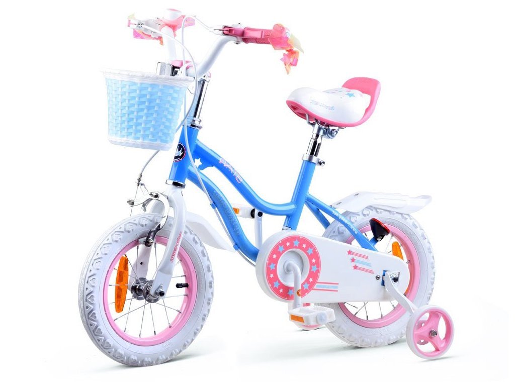 E-shop RoyalBaby Dievčenský bicykel RoyalBaby Star Girl 12 "modré