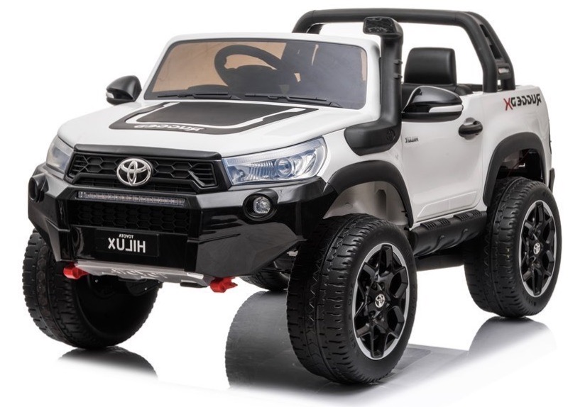 Detské elektrické autíčko Toyota Hilux 4x4 biele