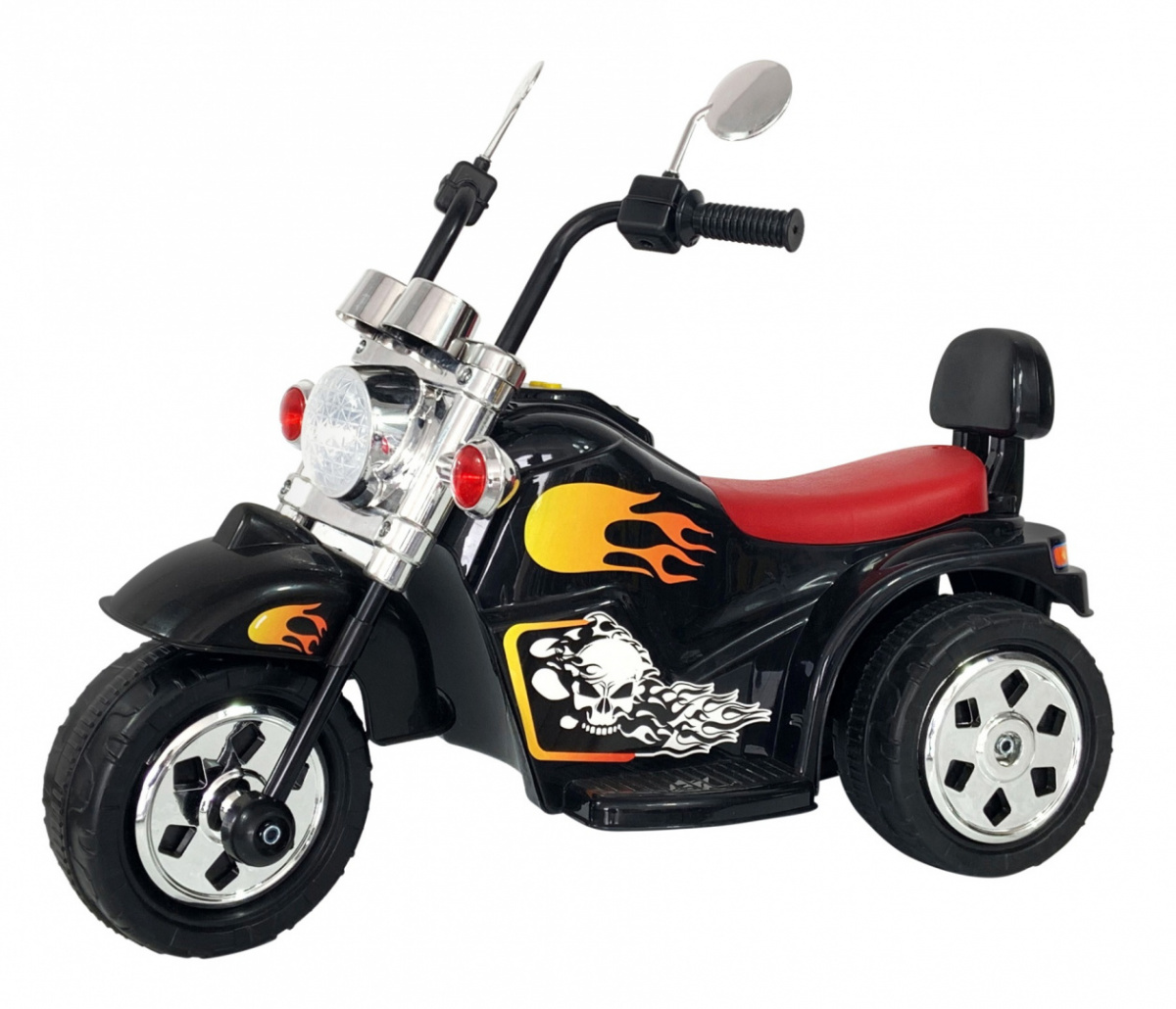 mamido Detská elektrická motorka Hot Chopper čierna