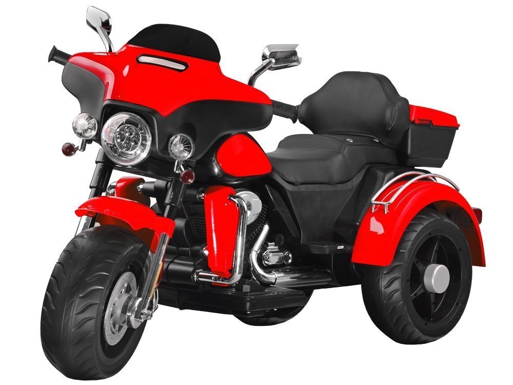 E-shop Detská elektrická motorka Chopper Shine červená