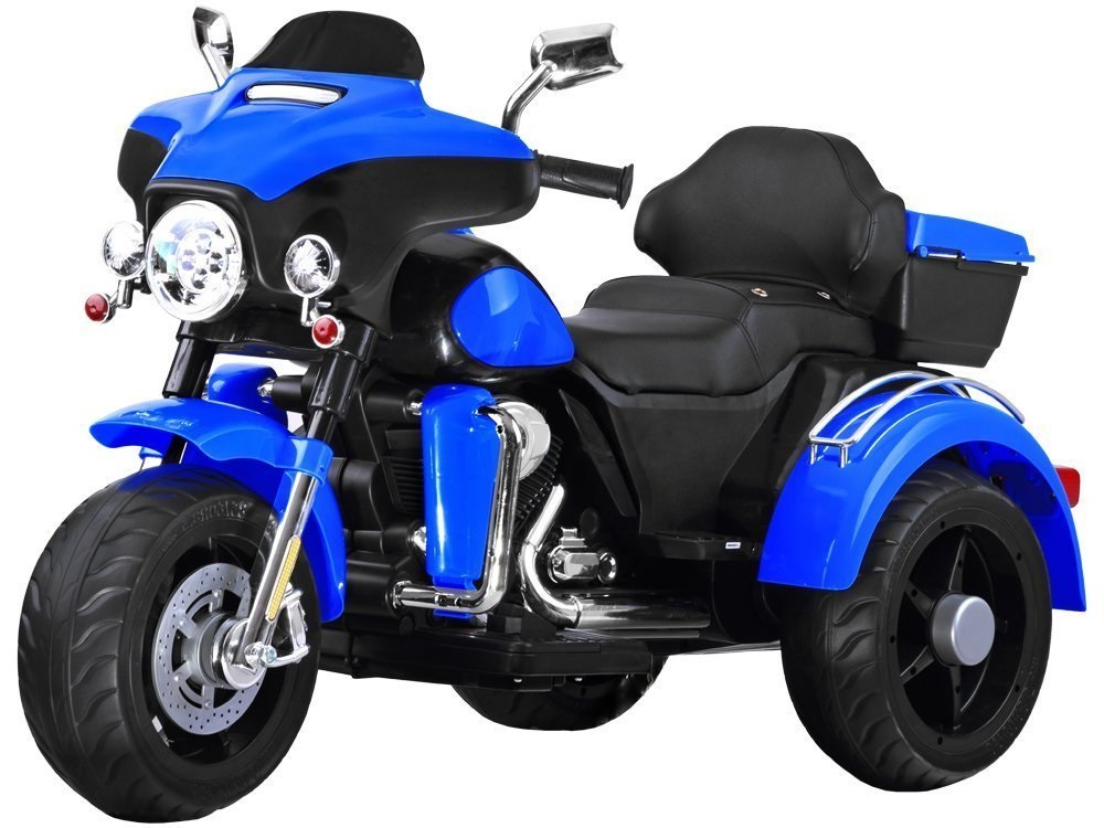 E-shop Detská elektrická motorka Chopper Shine modrá