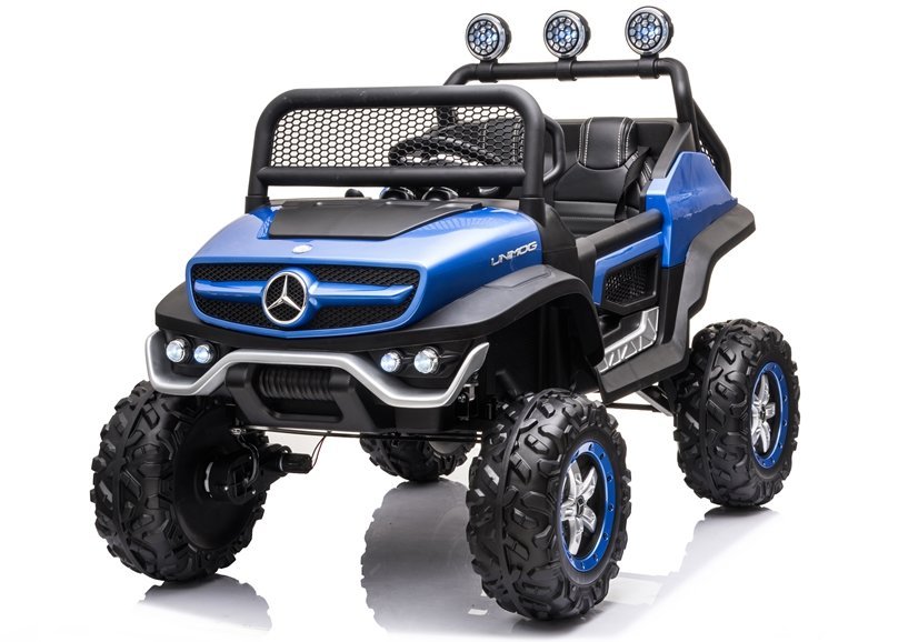 mamido Detské elektrické autíčko Mercedes-Benz Unimog S 4x4 lakované modré
