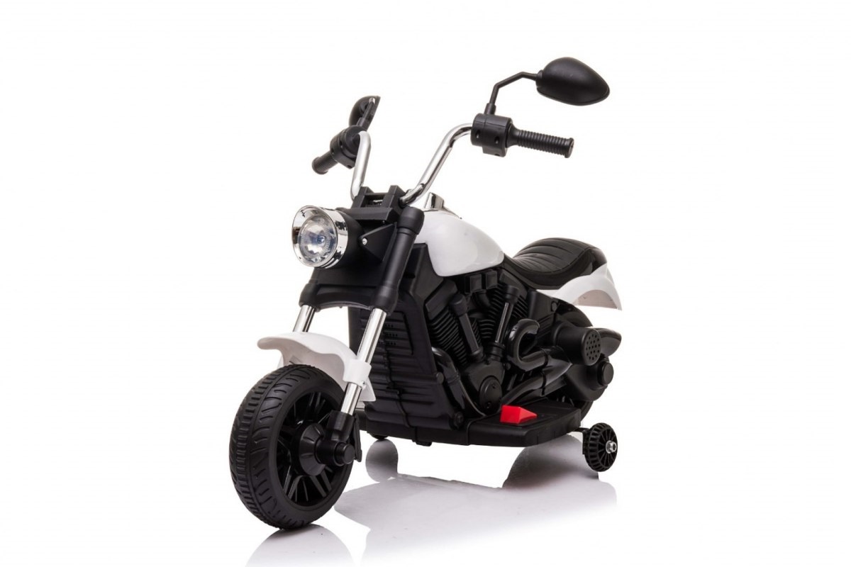 Detská elektrická motorka Chopper V-Max biela