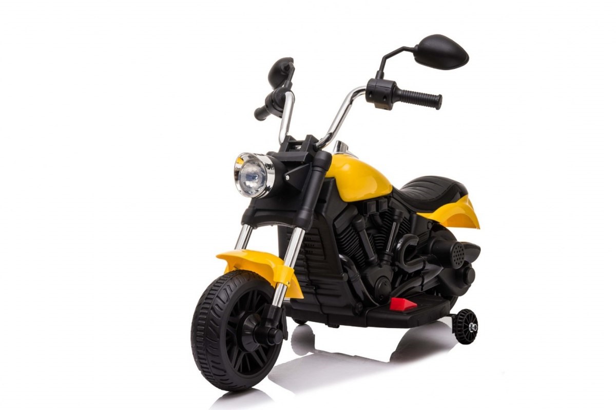 Detská elektrická motorka Chopper V-Max žltá