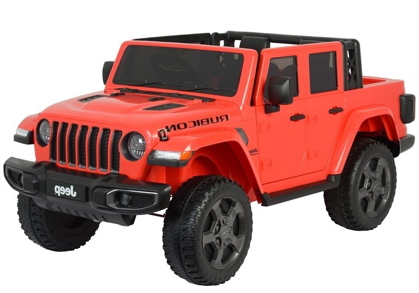 Detské elektrické autíčko Jeep Rubicon červené