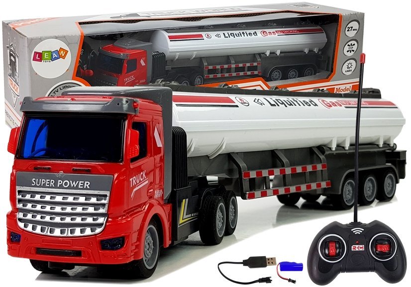 E-shop Cisternové nákladné auto na diaľkové ovládanie R / C 1:48 biele