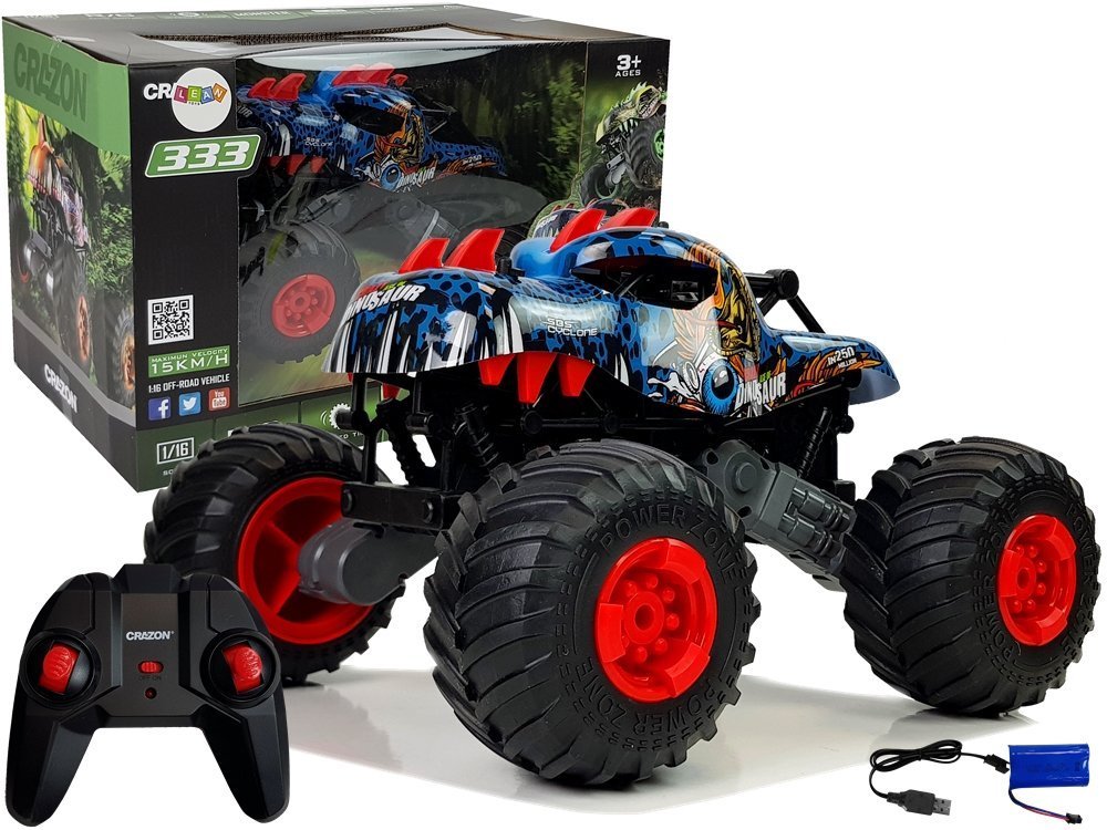 mamido Terénne auto na diaľkové ovládanie dinosaurus R / C 1:16