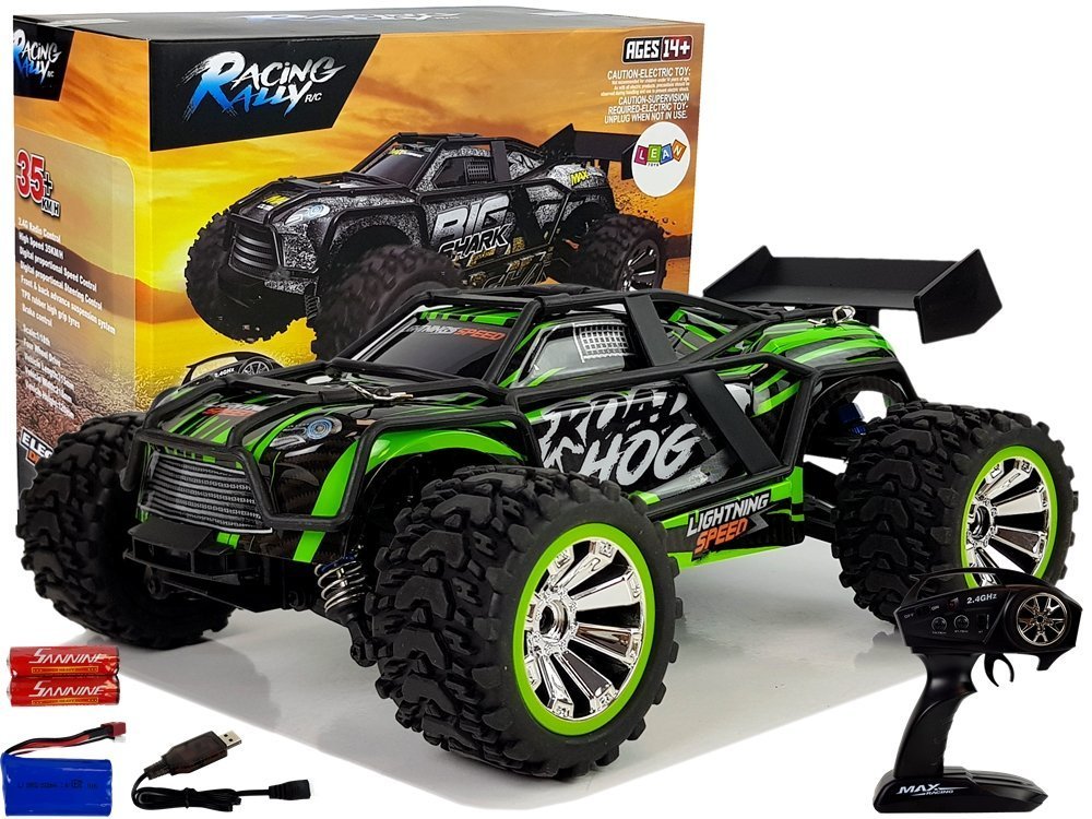 E-shop Auto na diaľkové ovládanie R / C 1:18 MaxRacing 35 km / h zelené