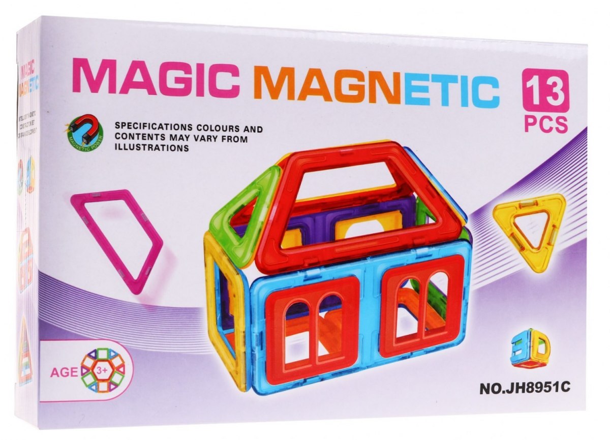 Magnetická stavebnica 13 dielov