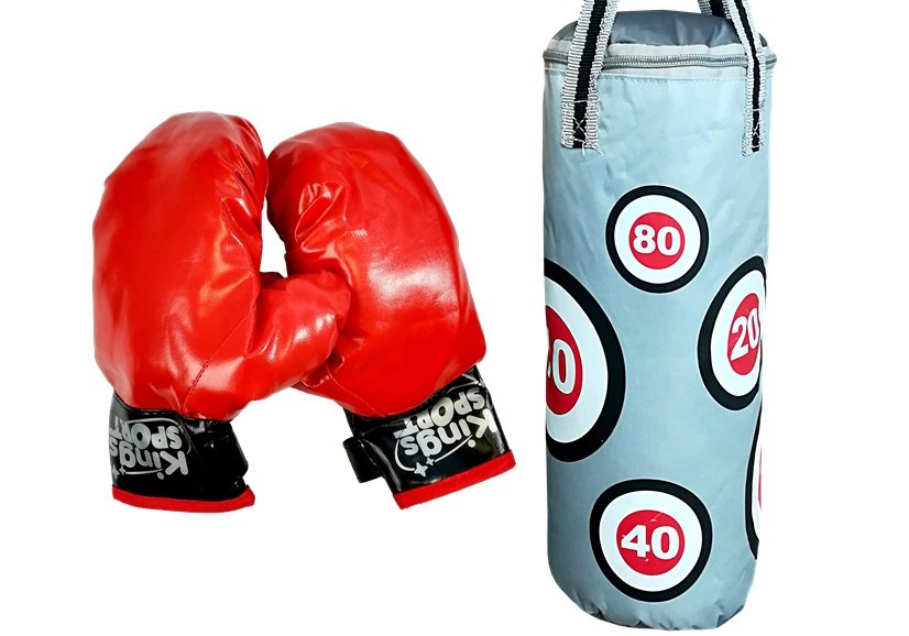 E-shop Detský boxovacie vrece a rukavice 69 x 21 cm