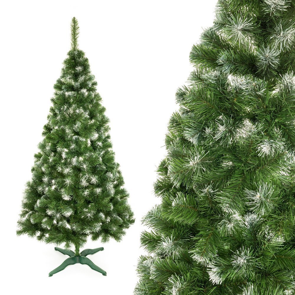 mamido Umelý vianočný stromček borovica so snehom 150 cm