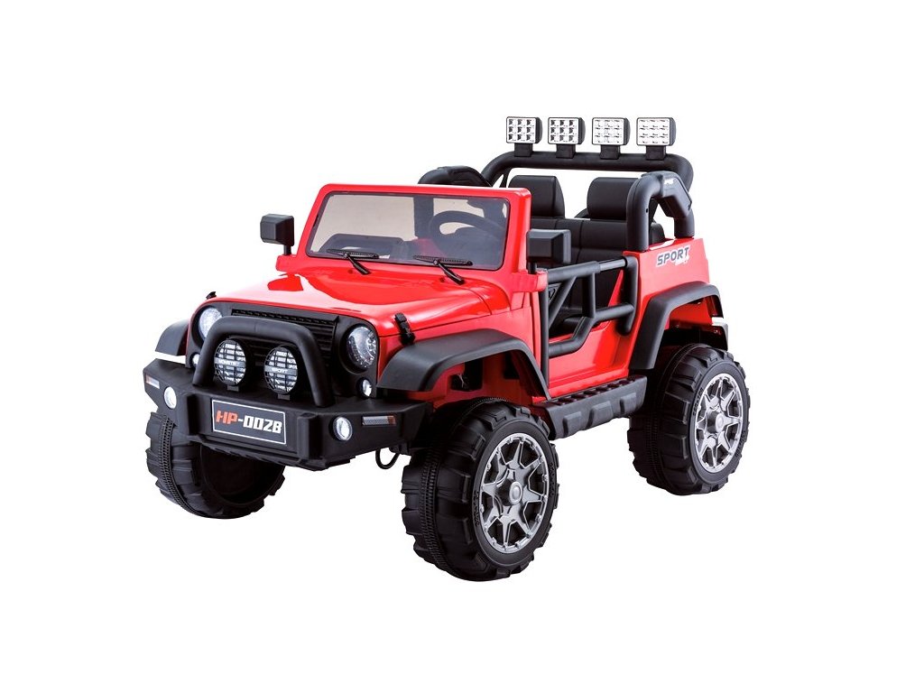 Detské elektrické autíčko Jeep HP012 červené