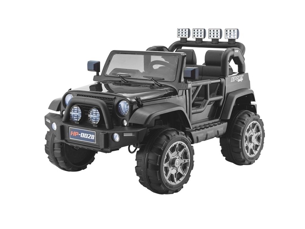 Detské elektrické autíčko Jeep HP012 čierne