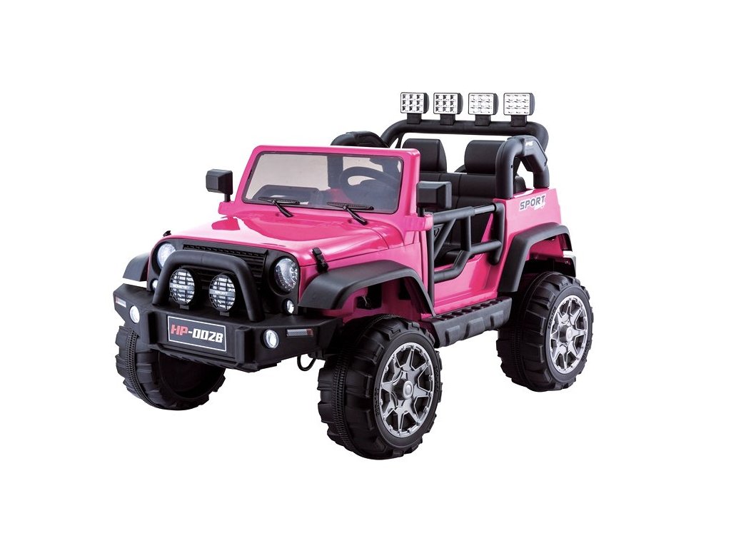 Detské elektrické autíčko Jeep HP012 ružové
