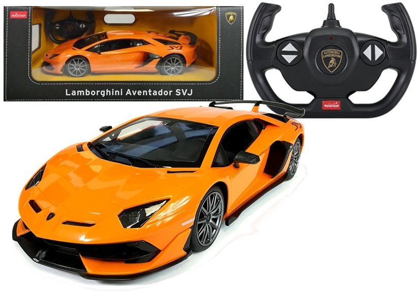 Auto na diaľkové ovládanie Lamborghini Aventador Rastar 1:14 oranžové