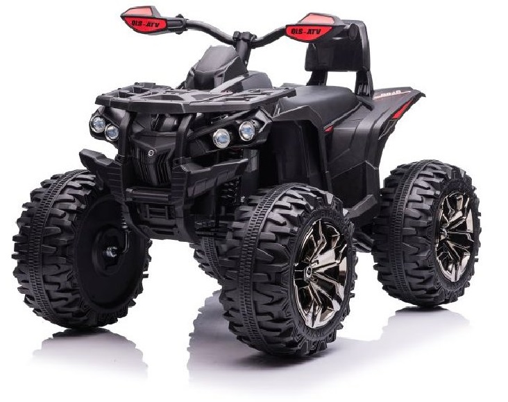 mamido Detská elektrická štvorkolka ATV Power 4x4 čierna