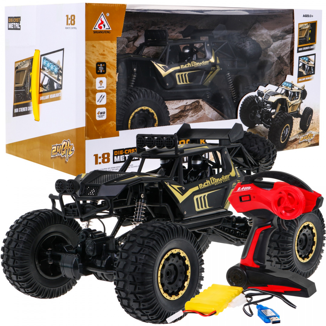 mamido Terénne autíčko na diaľkové ovládanie Crawler 1:8 kovové