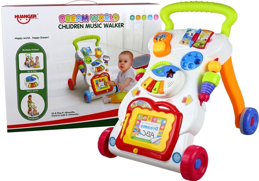 Detské hudobné chodítko 3v1
