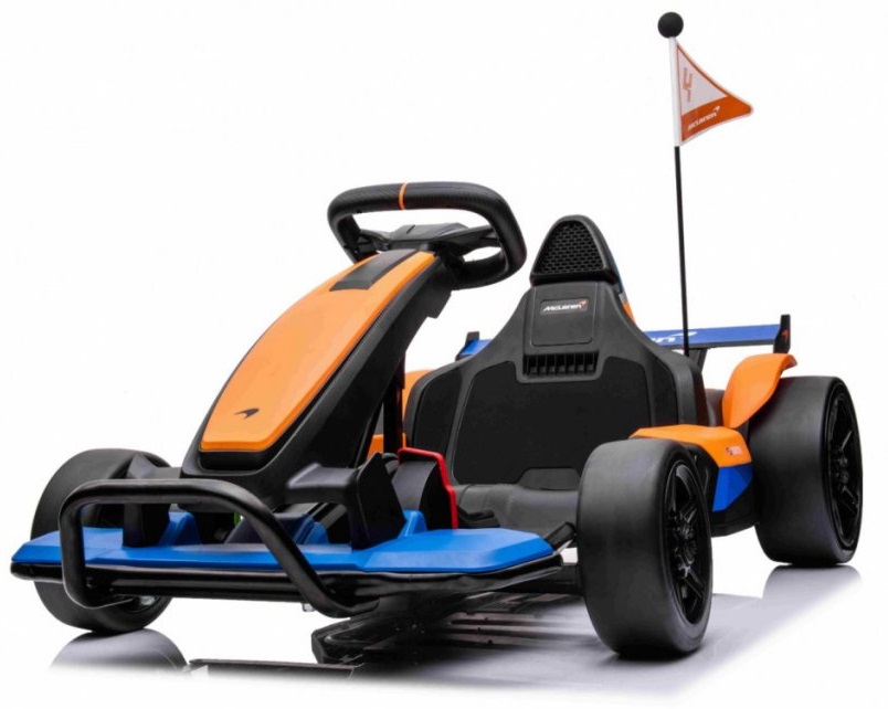 mamido Detská elektrická motokára McLaren Drift oranžová