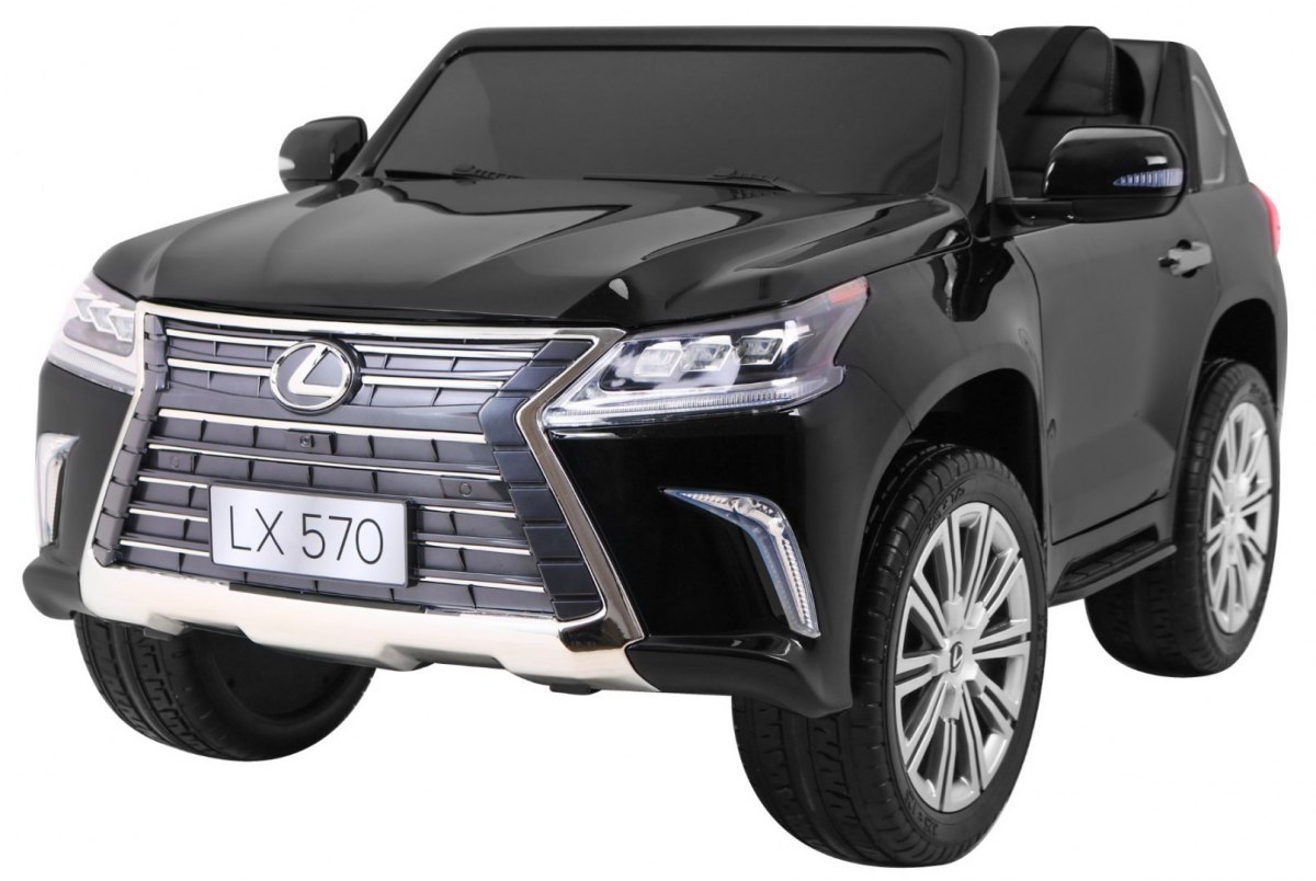 mamido Detské elektrické autíčko Lexus LX 570 lakované čierne