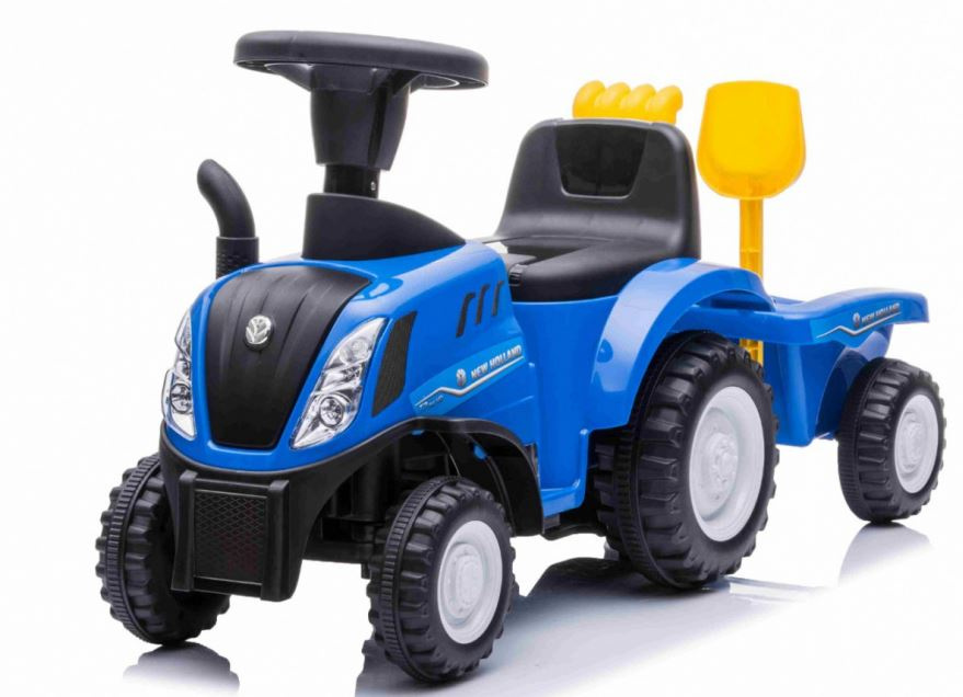 Detský traktor s prívesom New Holland T7 modrý