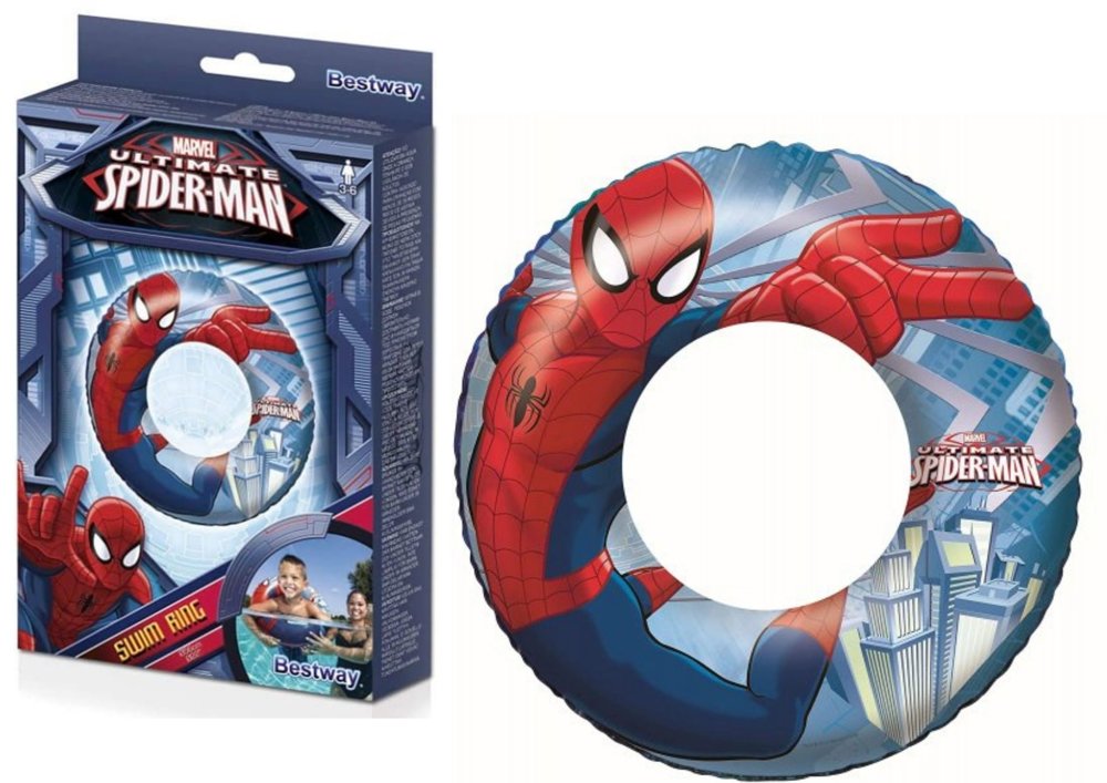 E-shop Bestway Nafukovací kruh Bestway Spider-Man 56cm