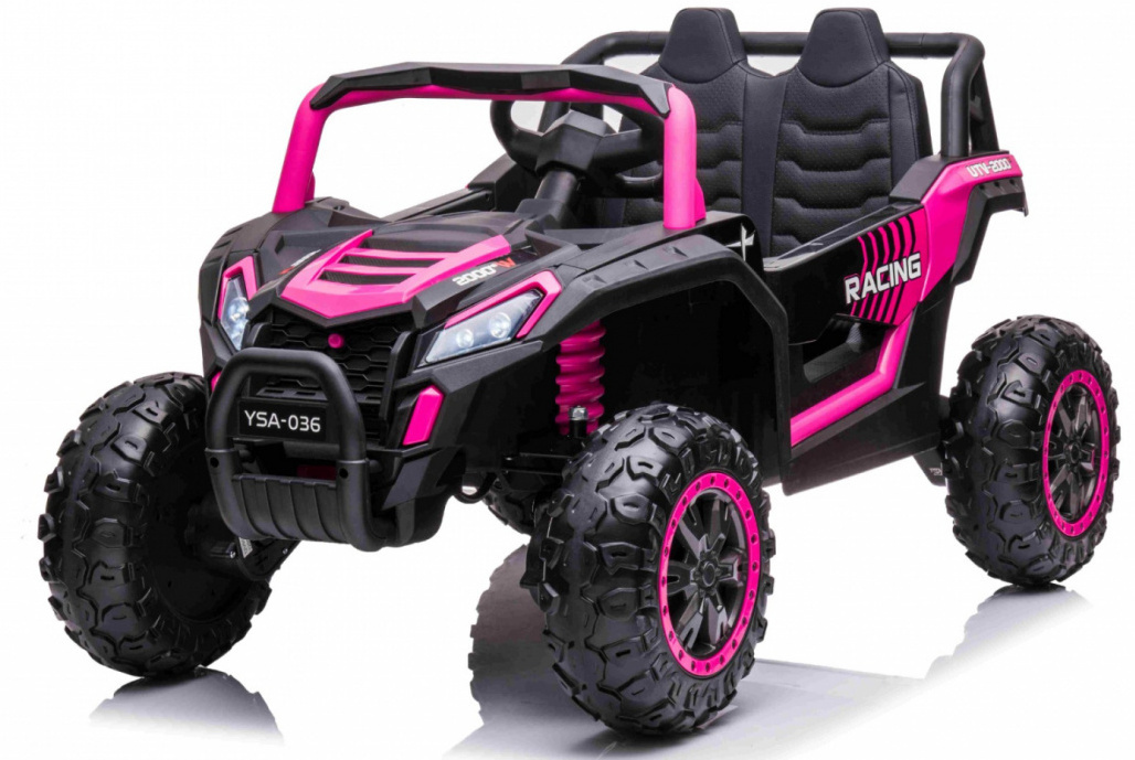 Elektrické autíčko Buggy UTV Racing 4x4 ružové