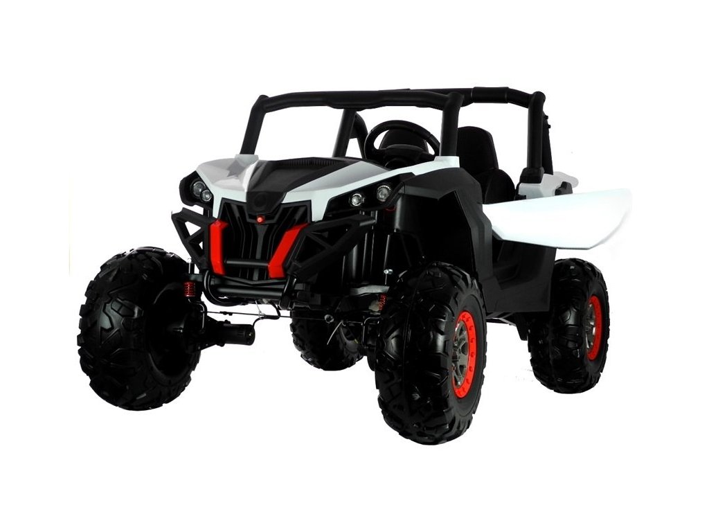 mamido Detské elektrické autíčko Buggy Superstar 4x4 biele