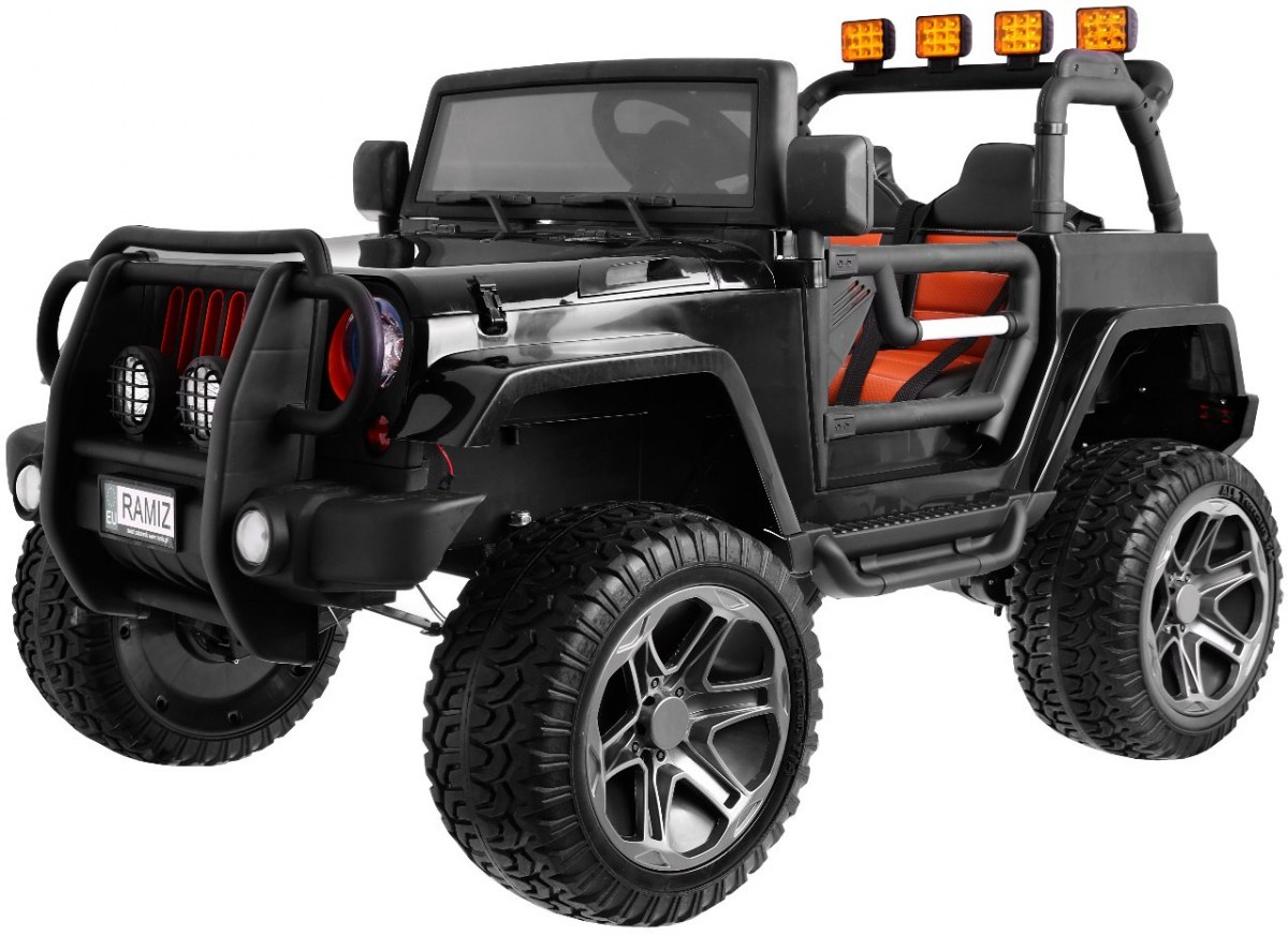 Detské elektrické auto Jeep Monster 4x4 čierny