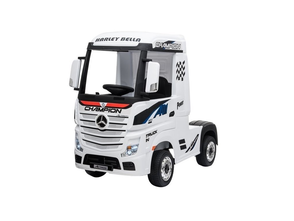 Detské elektrické autíčko Mercedes Actros biele