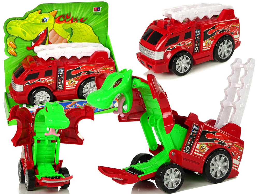 E-shop Auto Guard Transformation Dragon 2v1 hasičský automobil