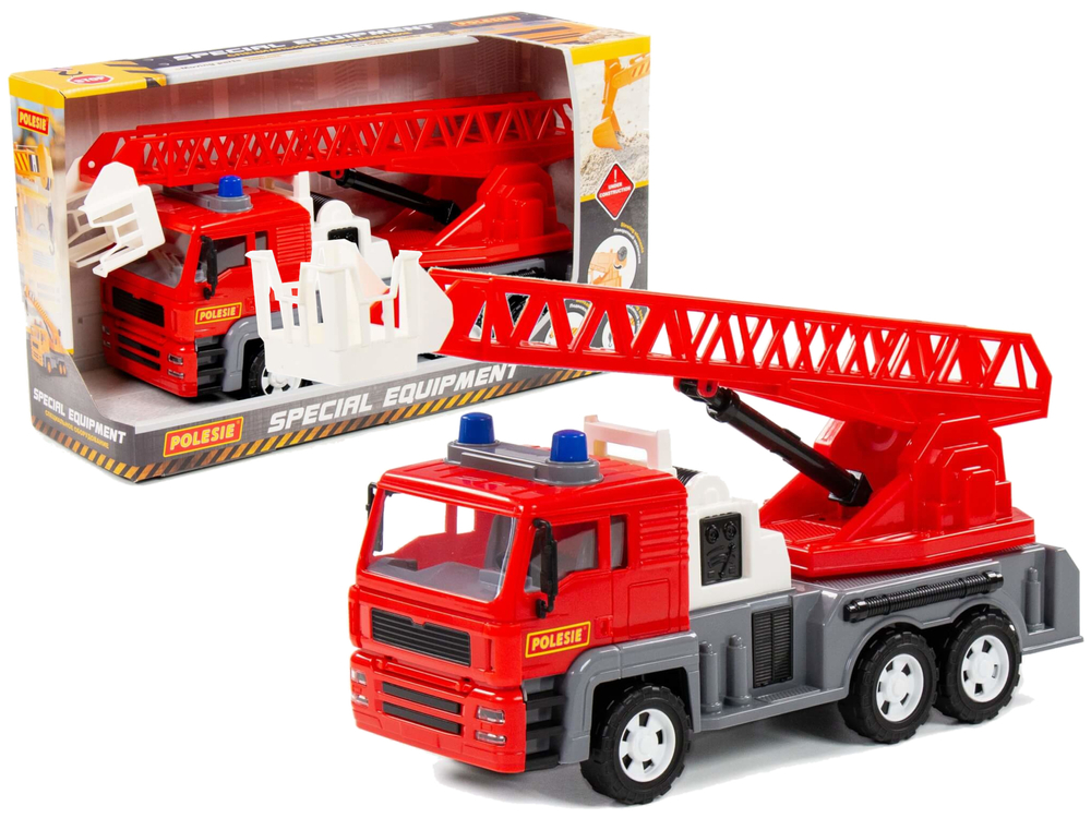 mamido Auto Hasičské vozidlo Almaz Zaťahovací rebrík 70 cm Červený 88956