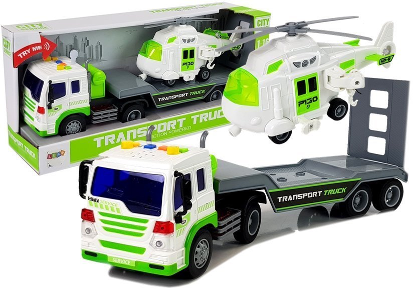 mamido Auto Transporter na 1:16 batérie s vrtuľníkom