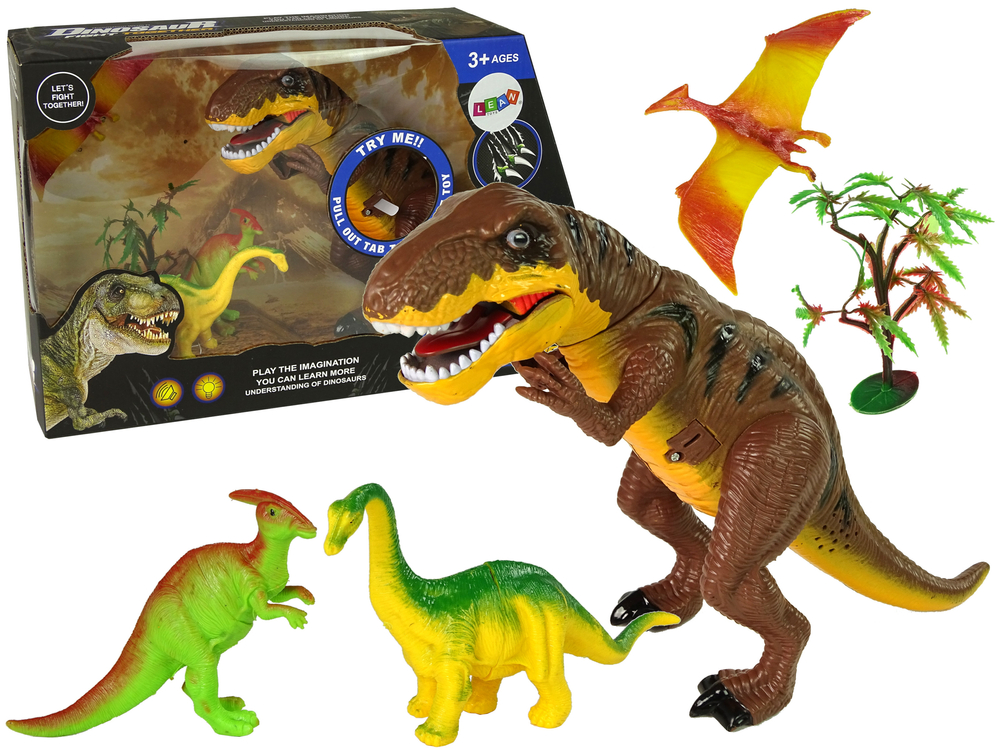 mamido Dinosauria sada Tyrannosaurus Rex Príslušenstvo Zvukové svetlo