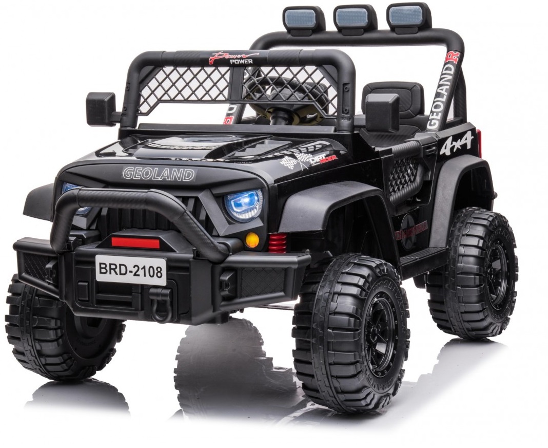 mamido Elektrické autíčko jeep Geoland Power 2x200W čierne