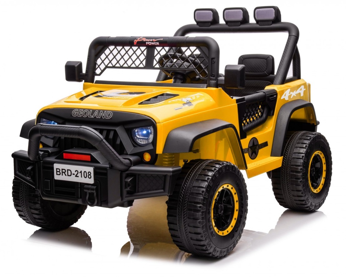 mamido Elektrické autíčko jeep Geoland Power 2x200W žlté