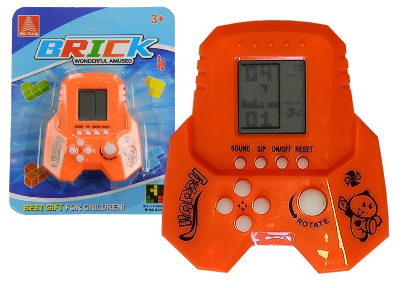 mamido Elektronická hra Tetris Bricks Rocket Orange