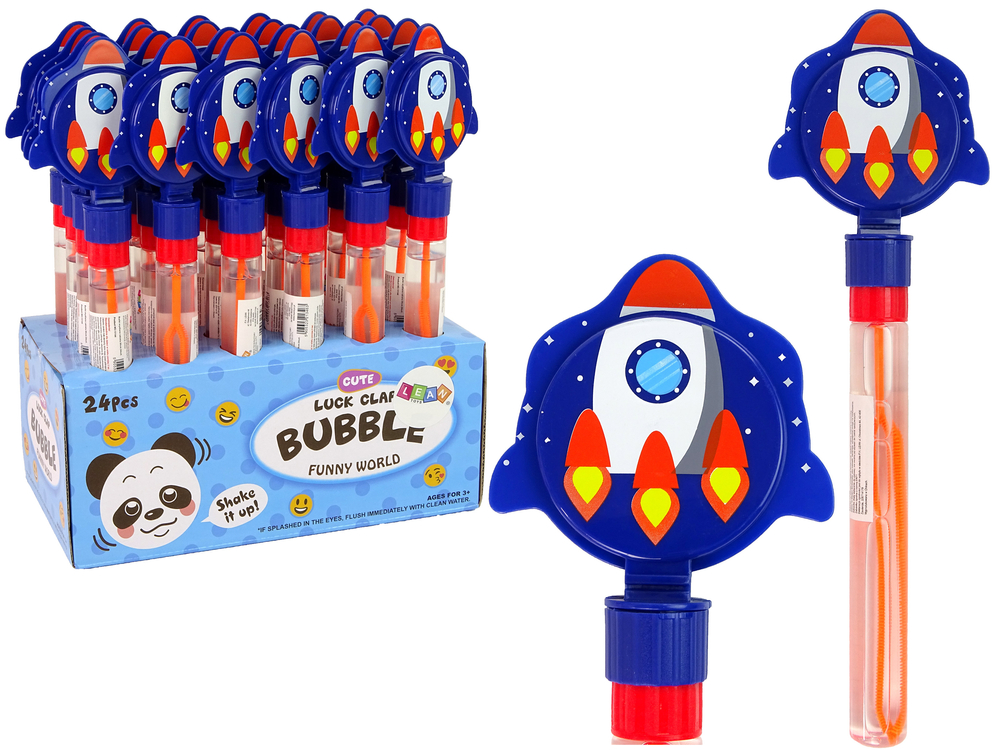 mamido Mydlové bubliny Rocket Blue 30 cm lapač